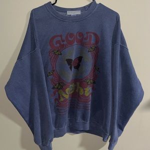 Oversized crewneck faded “Good Night” Project Social T x Urban